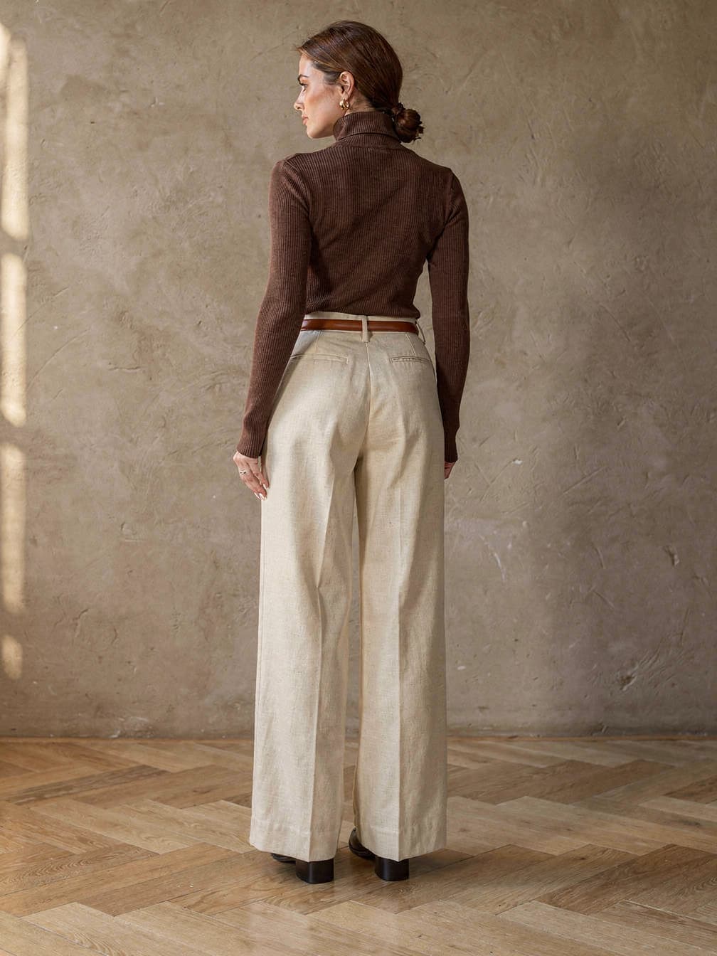 Col roulé Domitille – Marron