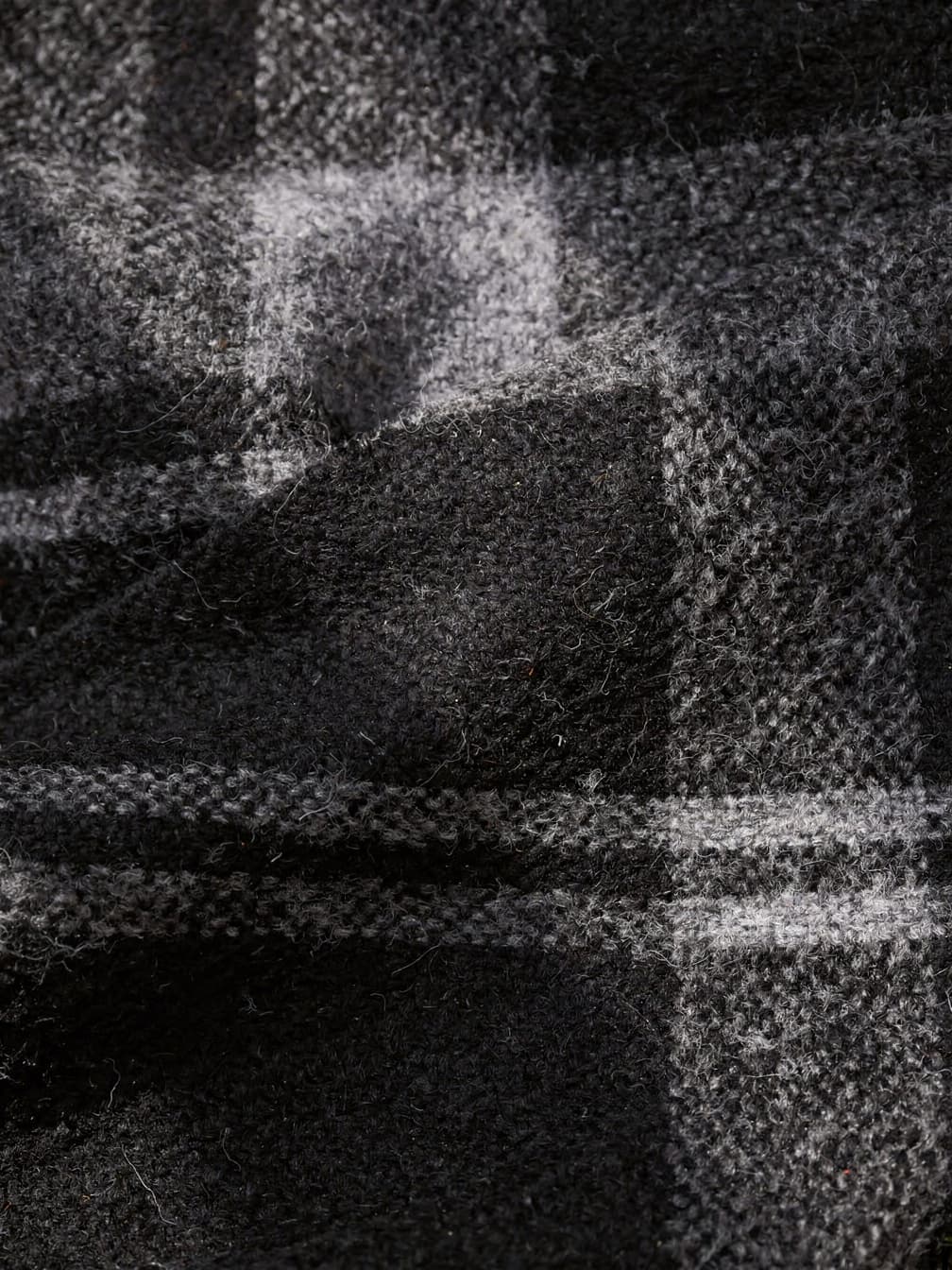 Écharpe à carreaux Edmond – Noir