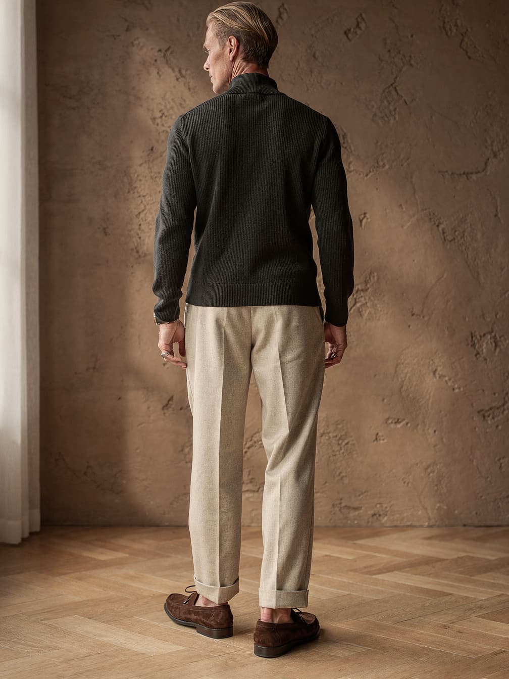 Pull camionneur fin Édouard – Noir