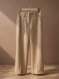 Pantalon large Éléonore – Beige