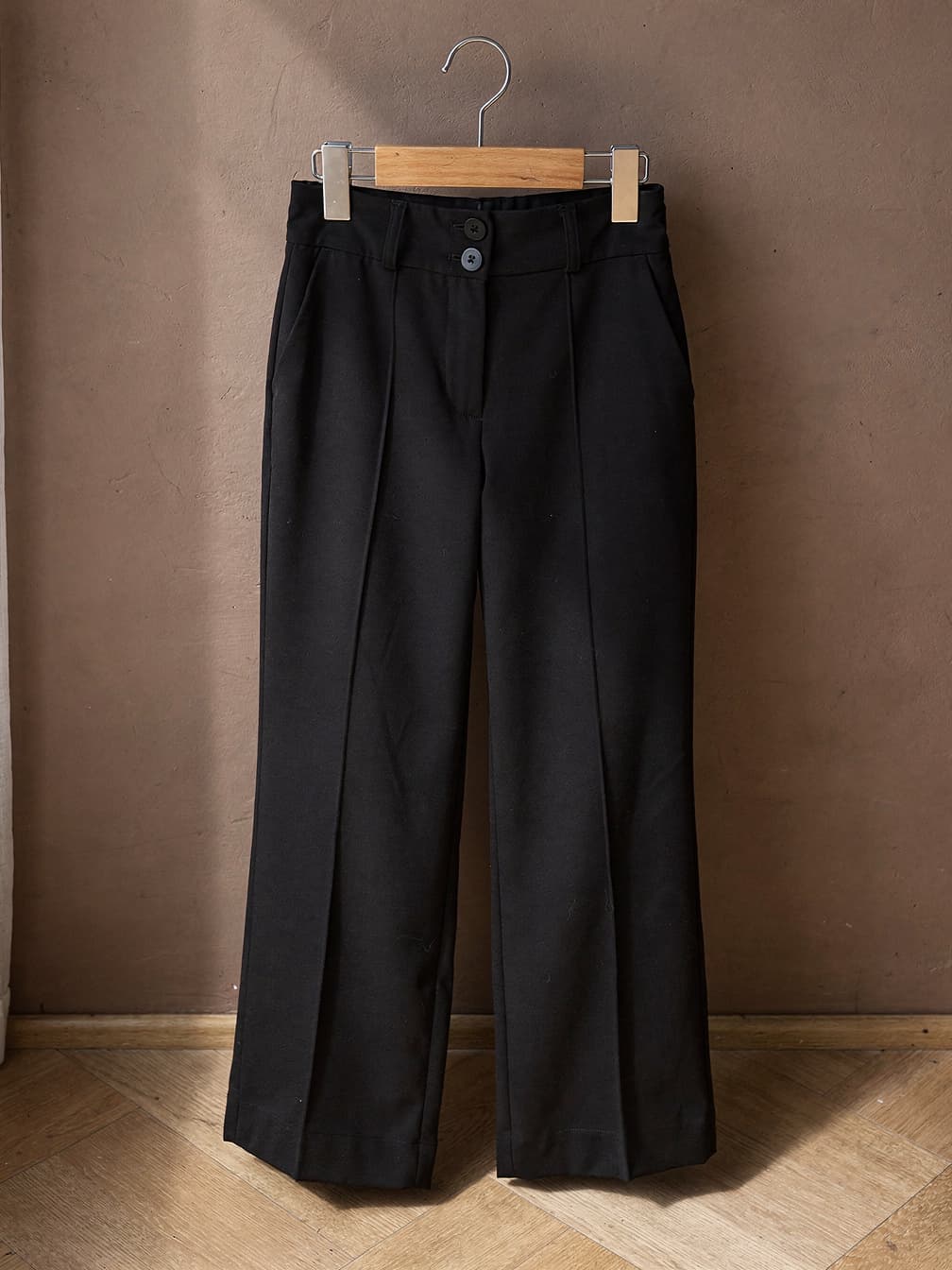 Pantalon large Éléonore – Noir