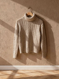 Col roulé épais Étienne – Beige