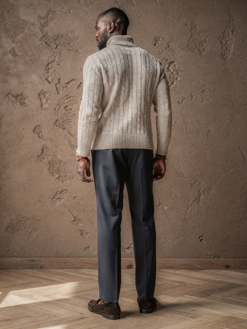 Col roulé épais Étienne – Beige