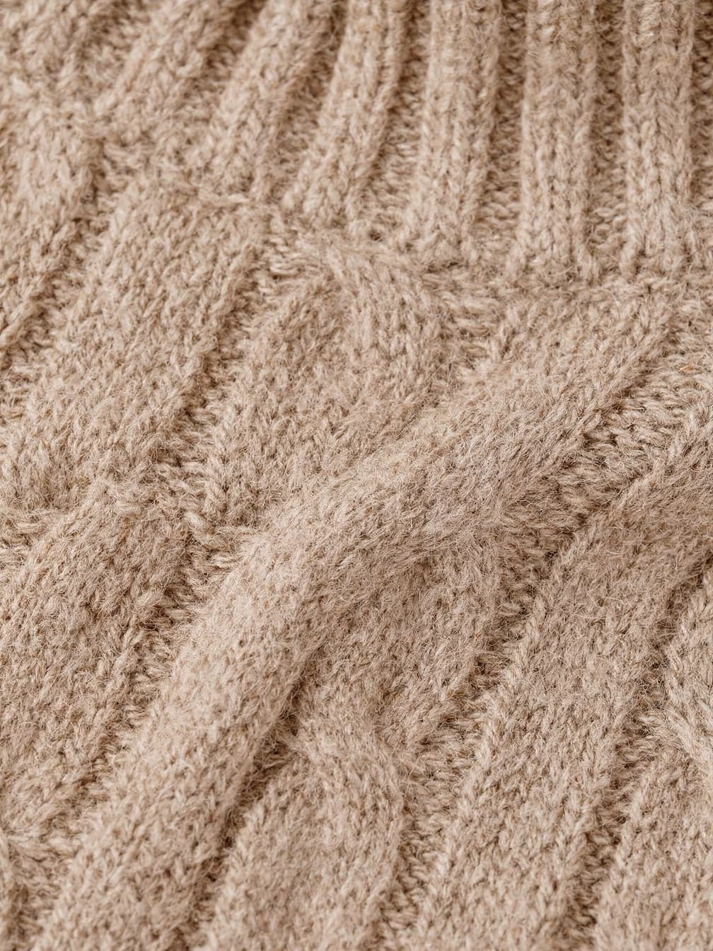 Col roulé épais Étienne – Beige