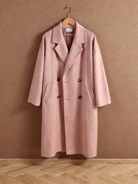 Manteau long croisé Eugénie – Rose