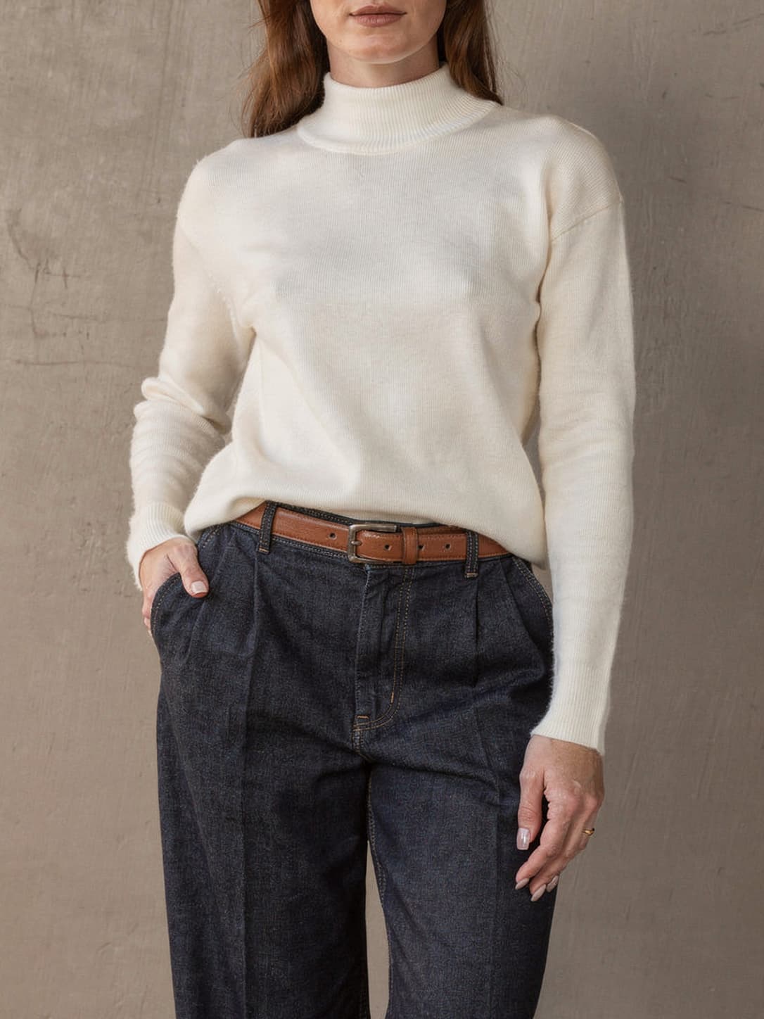 Pull vintage Faustine – Blanc