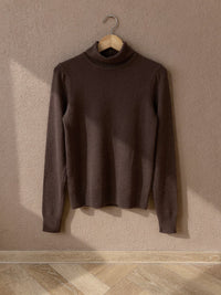 Pull vintage Faustine – Maron foncé