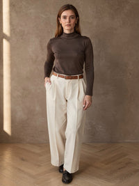 Pull vintage Faustine – Maron foncé