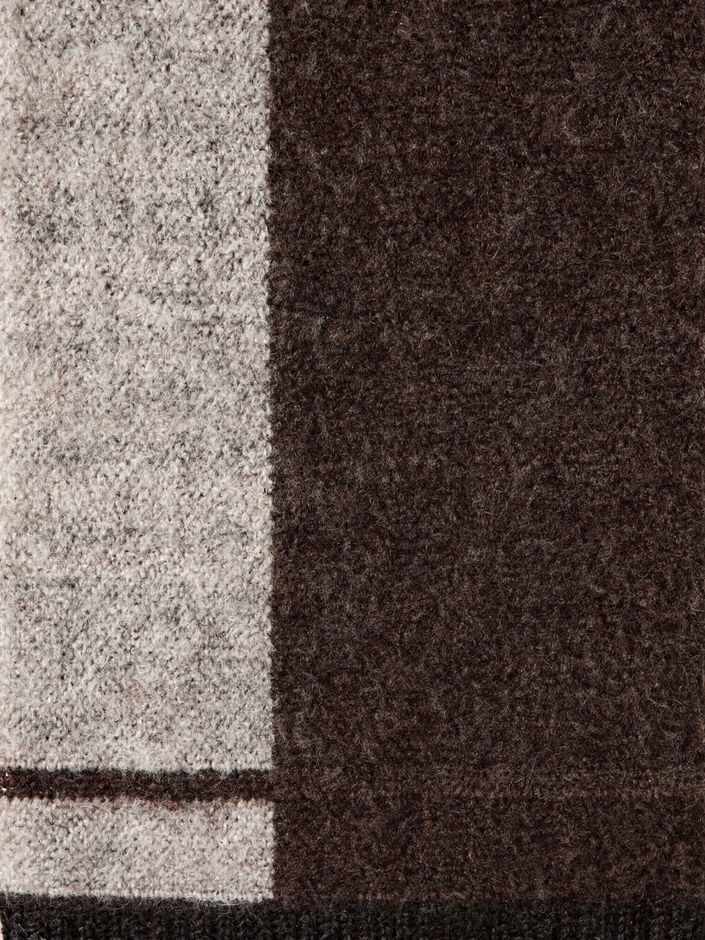 Écharpe Hector – Maron / Blanc