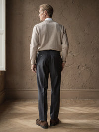 Pull col rond Henri – Beige