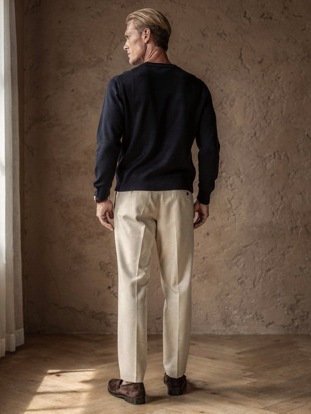 Pull col rond Henri – Marine