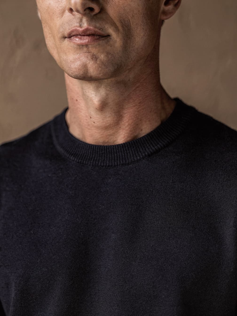 Pull col rond Henri – Marine