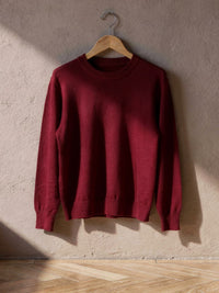Pull col rond Henri – Rouge