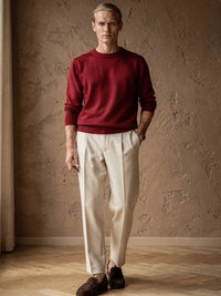 Pull col rond Henri – Rouge