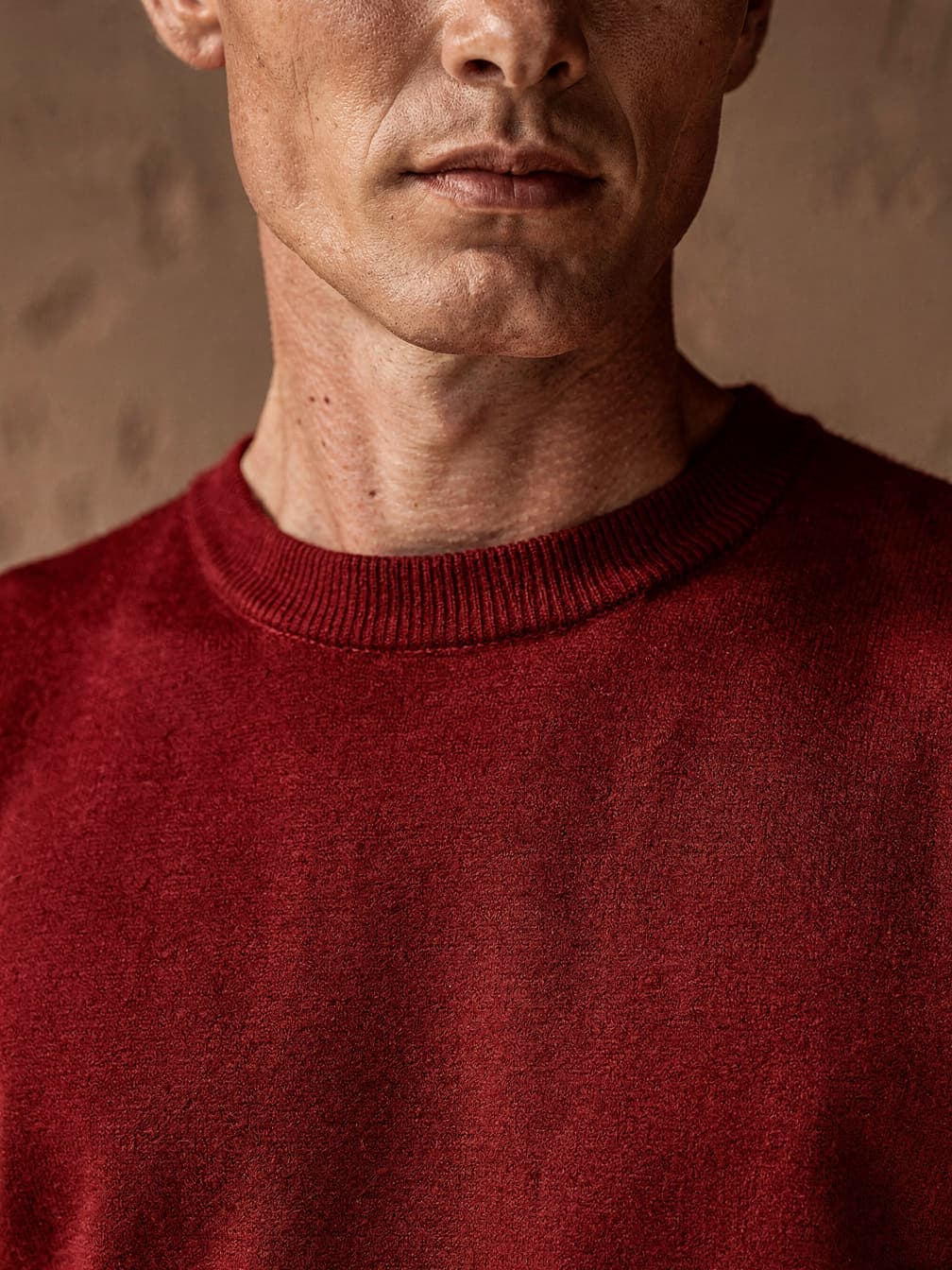 Pull col rond Henri – Rouge