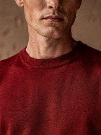Pull col rond Henri – Rouge