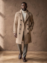 Manteau croisé Hippolyte – Beige