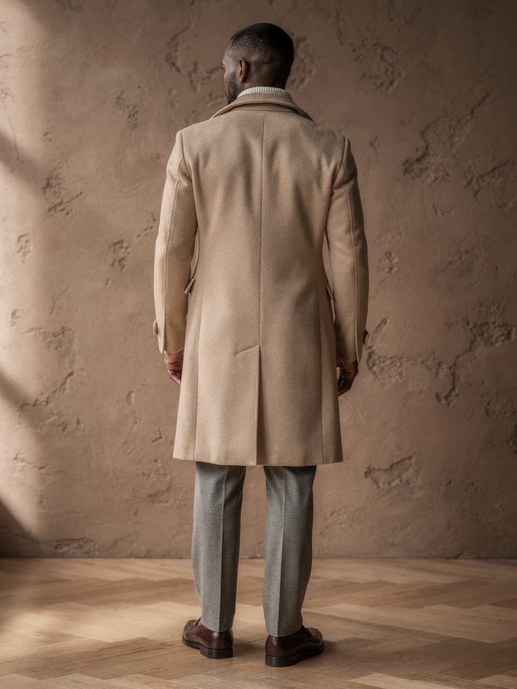 Manteau croisé Hippolyte – Beige