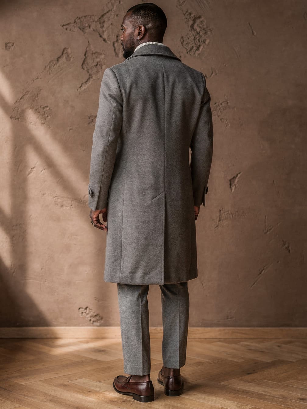 Manteau croisé Hippolyte – Gris