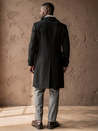 Manteau croisé Hippolyte – Noir