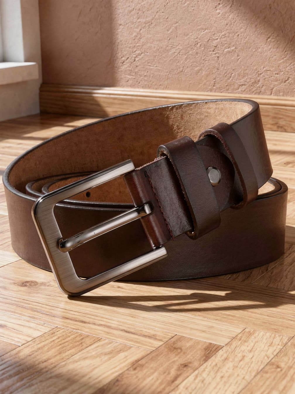 Ceinture Honoré – Maron foncé
