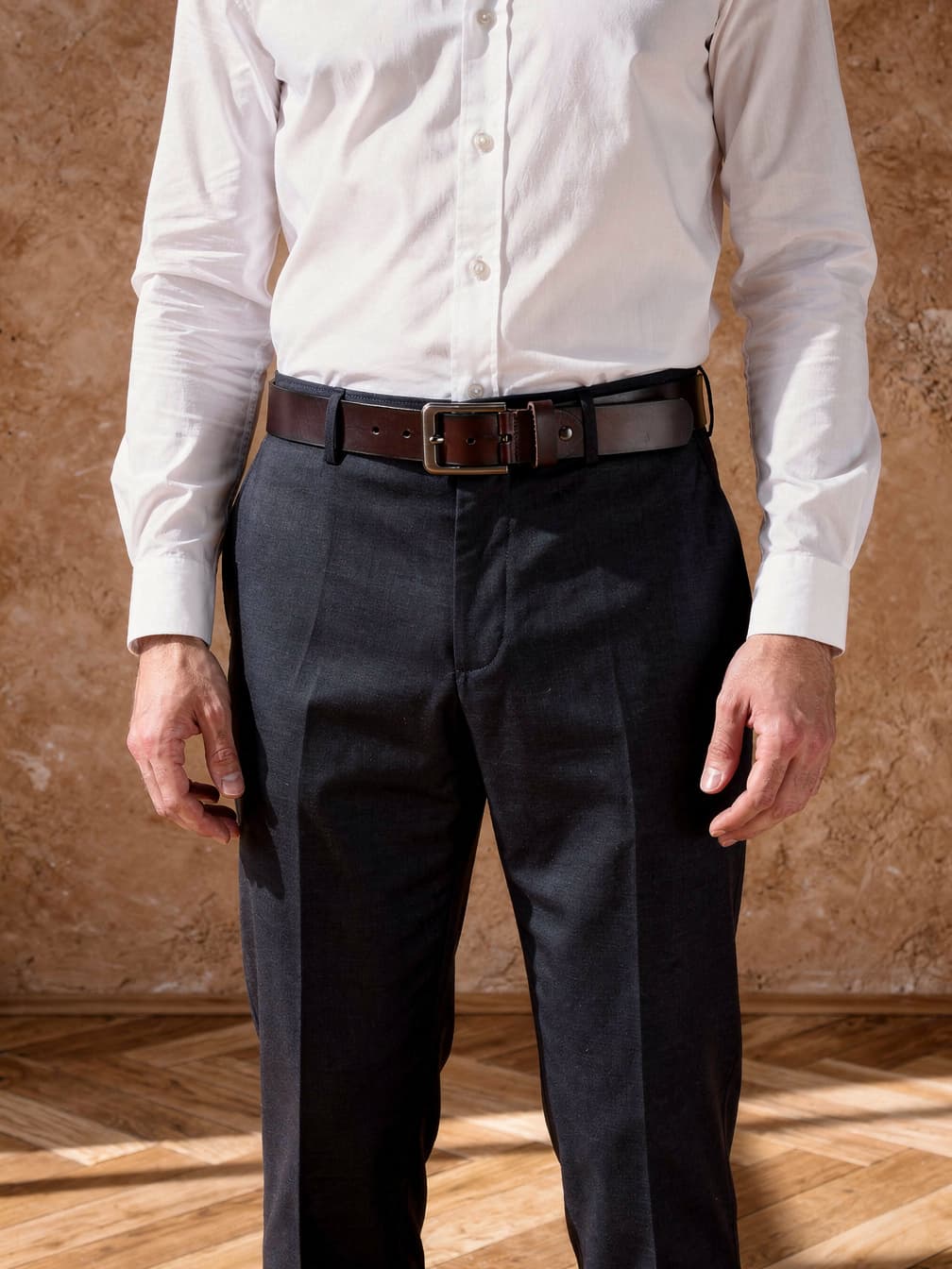 Ceinture Honoré – Maron foncé