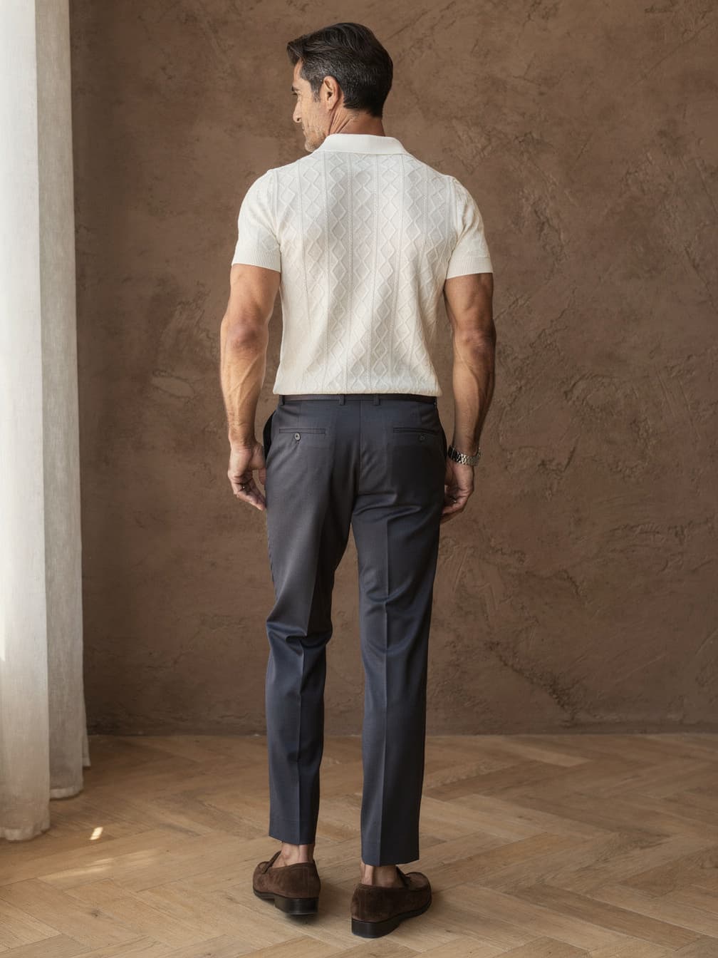 Polo en maille Hugo – Blanc
