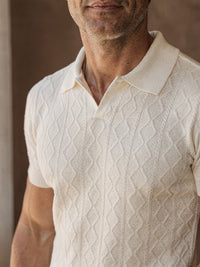 Polo en maille Hugo – Blanc