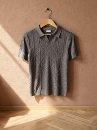 Polo en maille Hugo – Gris