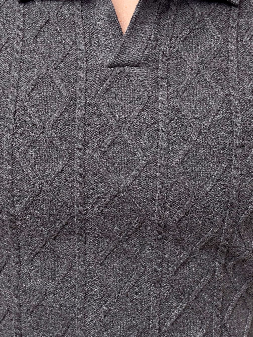 Polo en maille Hugo – Gris