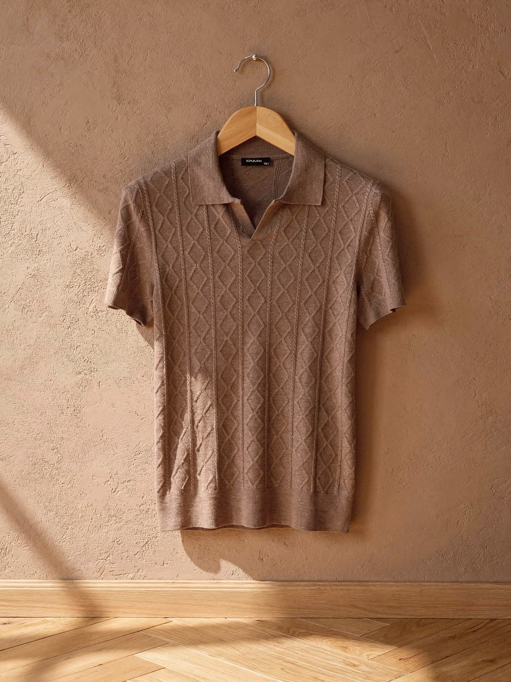 Polo en maille Hugo – Maron clair