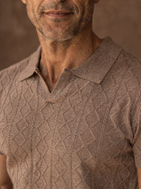 Polo en maille Hugo – Maron clair