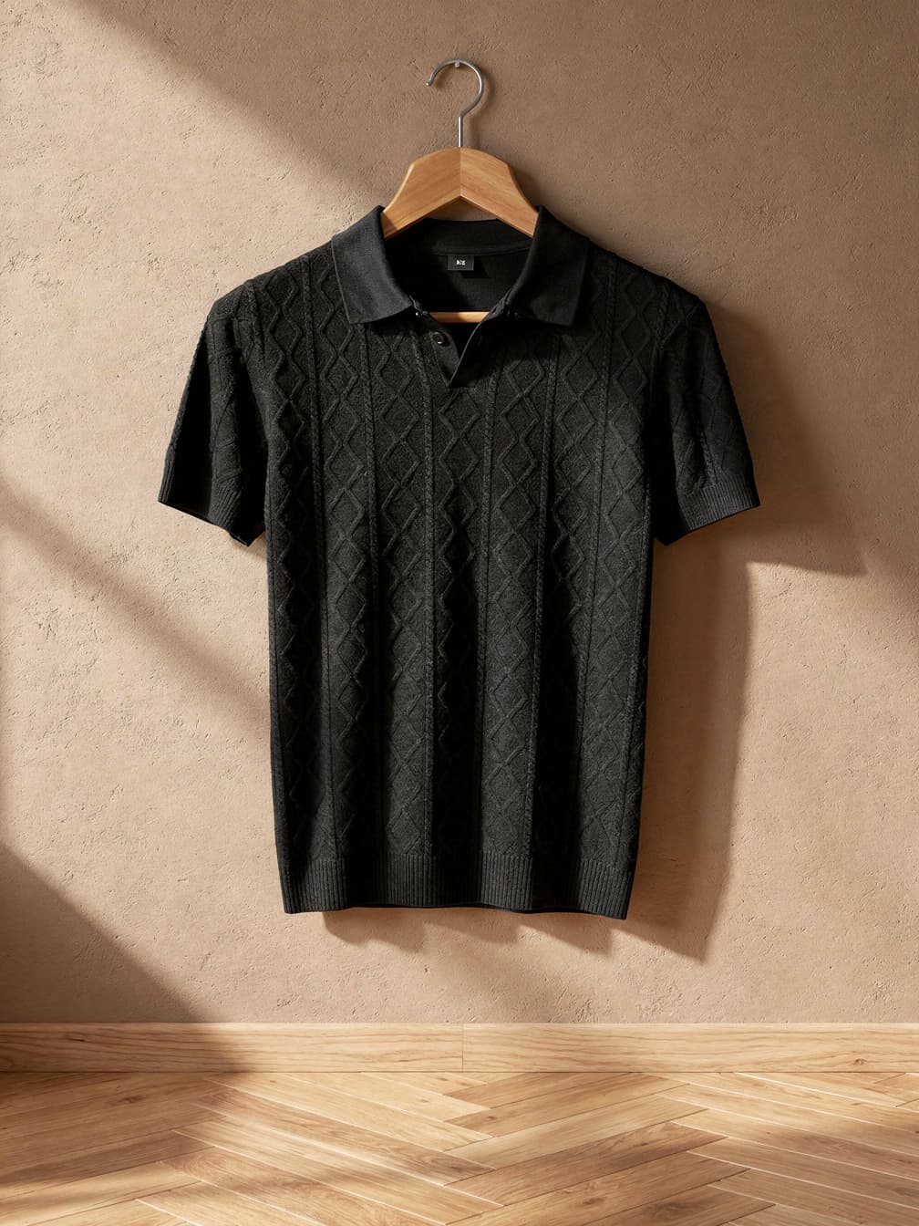 Polo en maille Hugo – Noir
