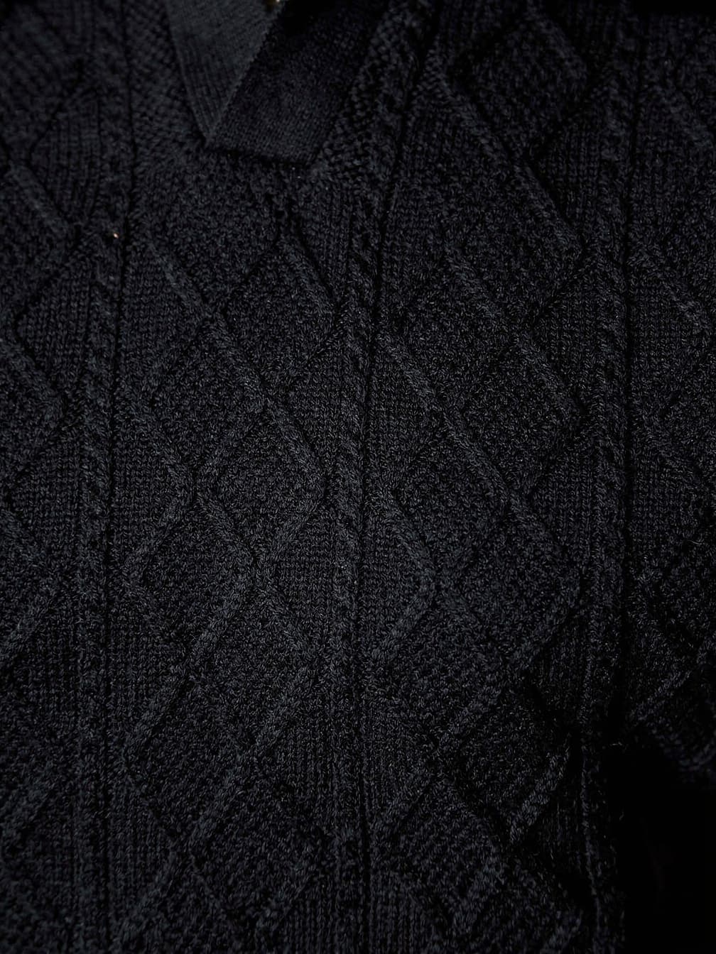 Polo en maille Hugo – Noir
