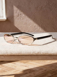 Lunettes de soleil ovales Isaure – Champagne