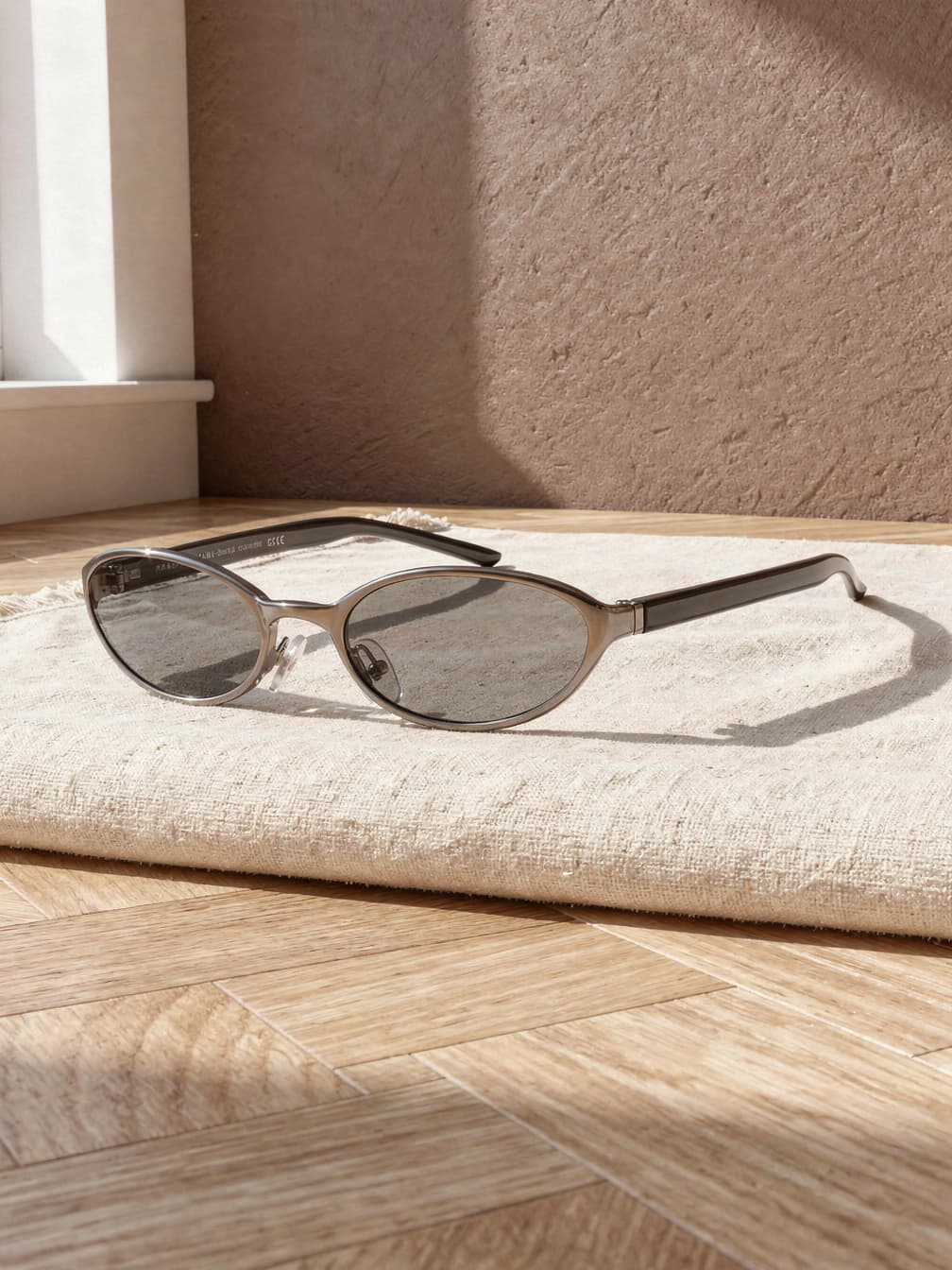 Lunettes de soleil ovales Isaure – Gris