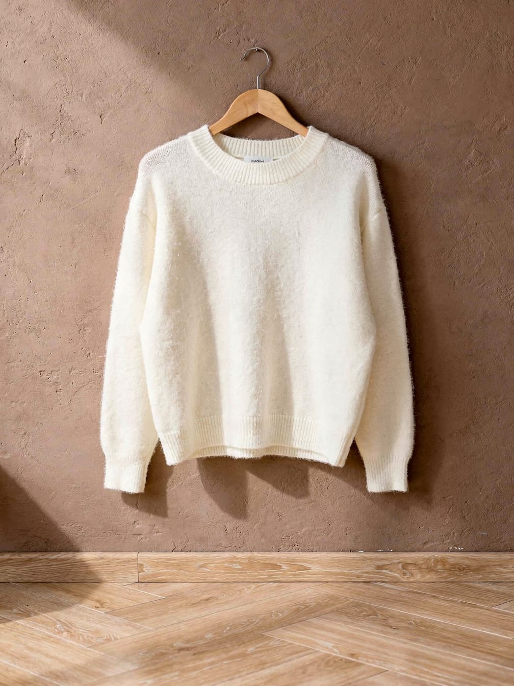 Pull col rond Juliette – Blanc