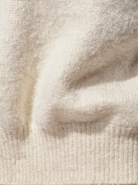 Pull col rond Juliette – Blanc
