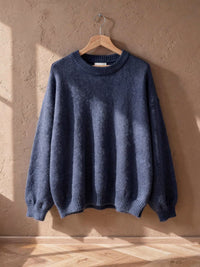 Pull col rond Juliette – Bleu