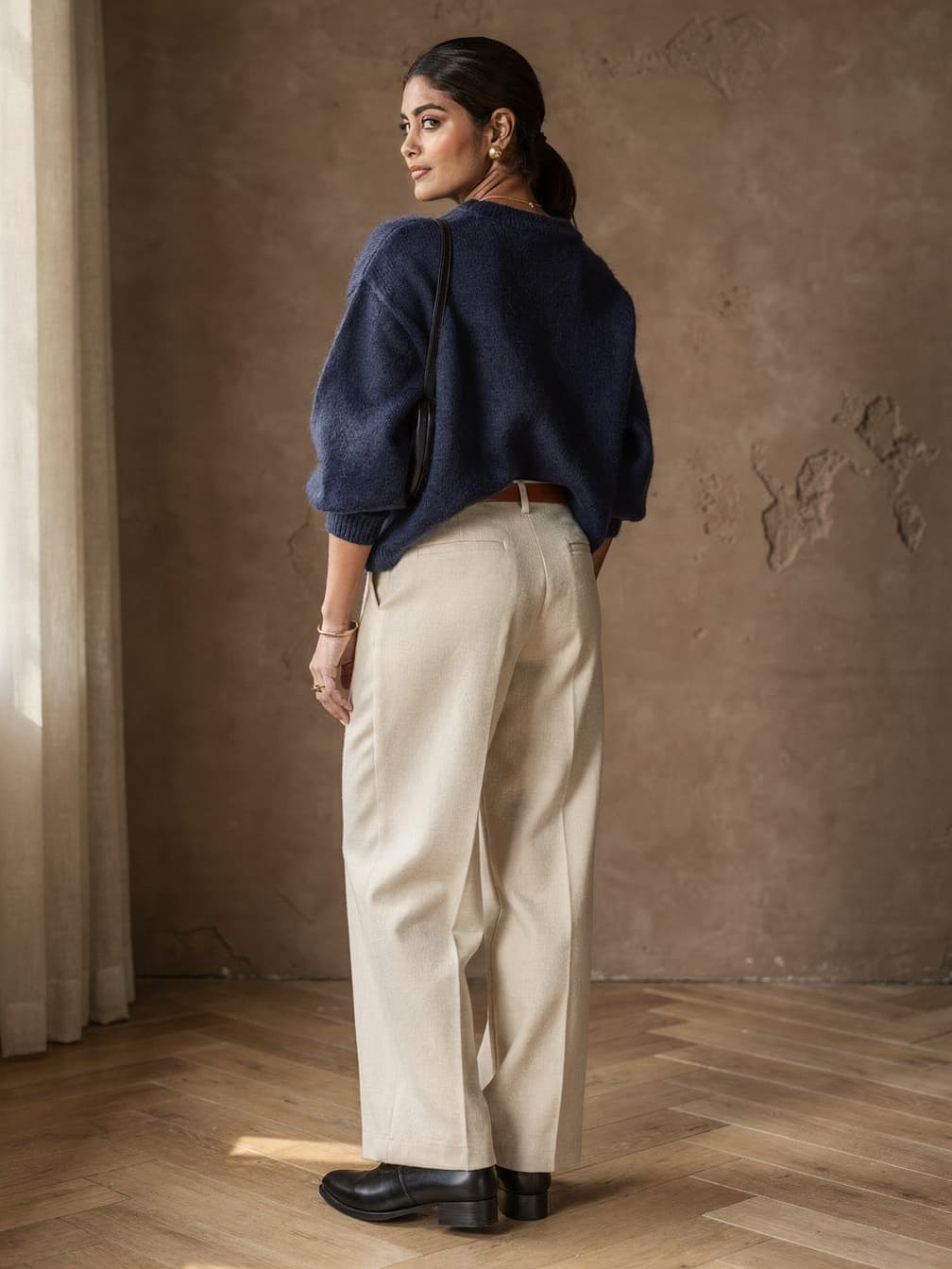 Pull col rond Juliette – Bleu