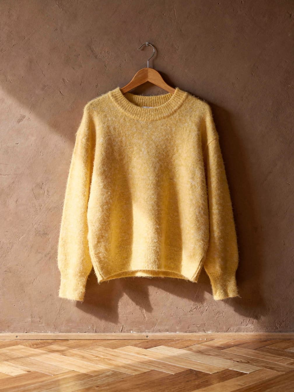 Pull col rond Juliette – Jaune