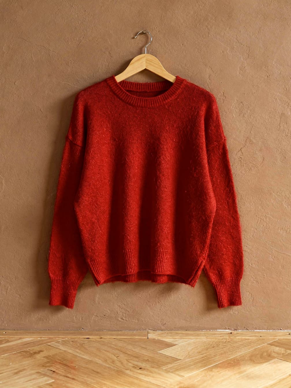 Pull col rond Juliette – Rouge