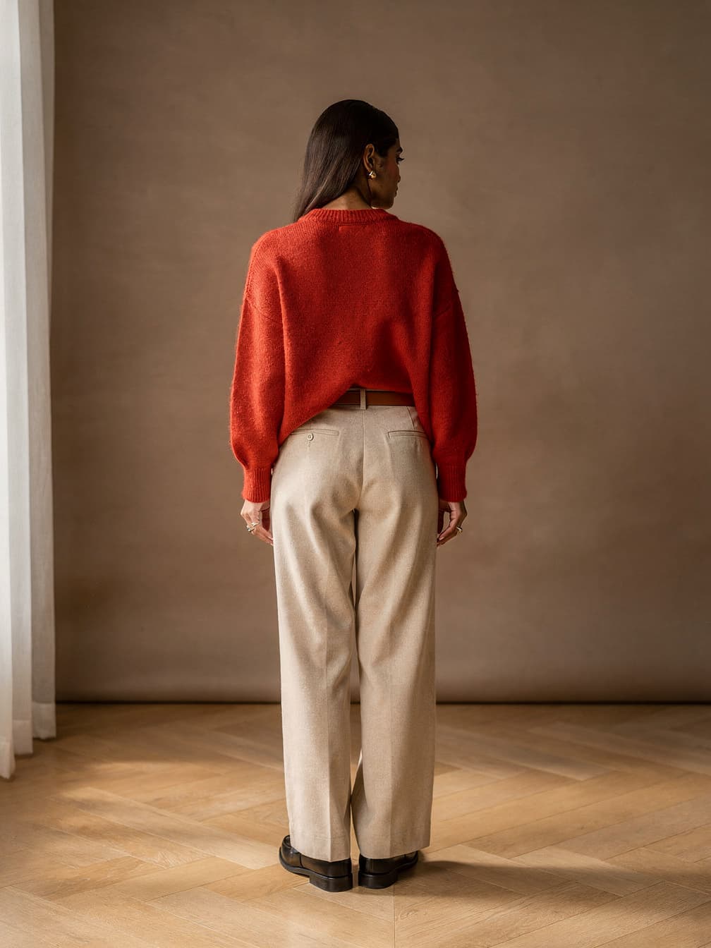 Pull col rond Juliette – Rouge