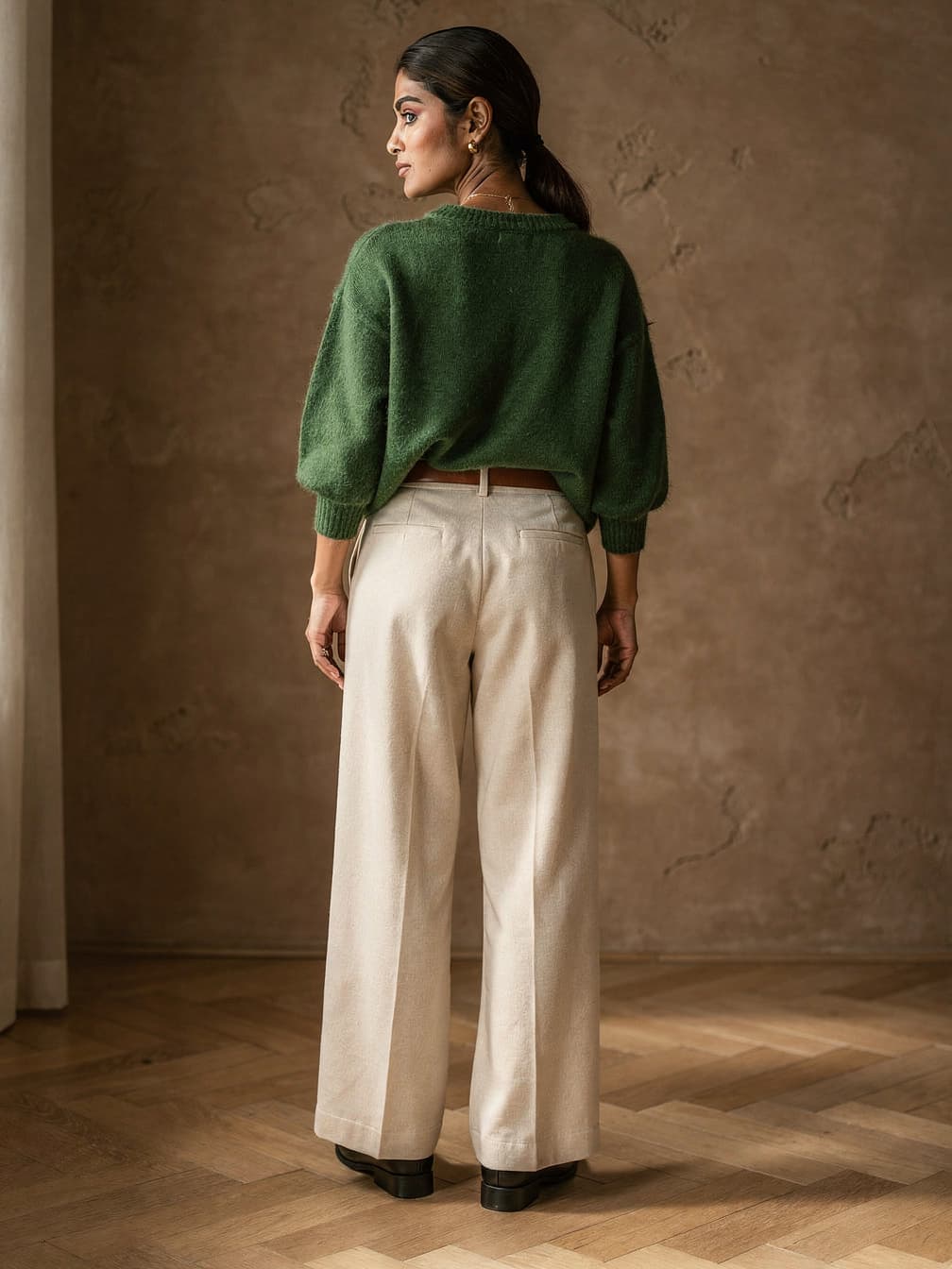 Pull col rond Juliette – Vert