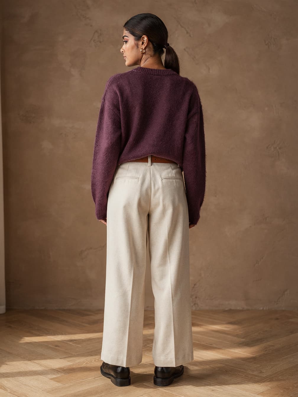 Pull col rond Juliette – Violet