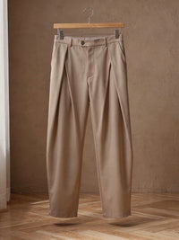 Pantalon taille haute Léon – Beige