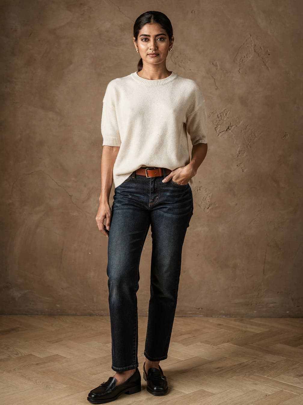 Pull fin Lucie – Beige