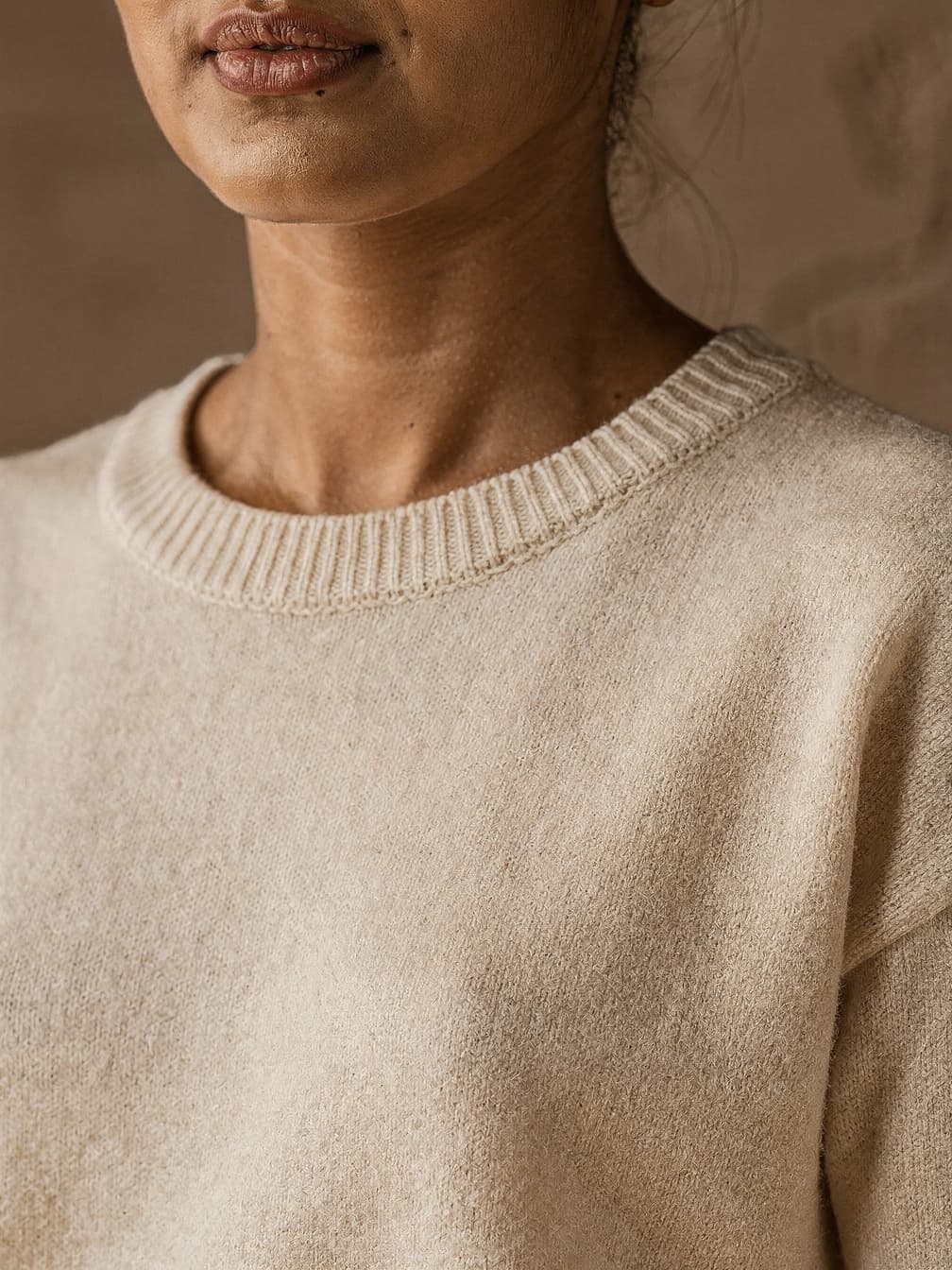 Pull fin Lucie – Beige