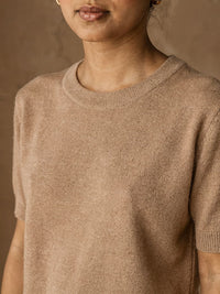 Pull fin Lucie – Maron clair