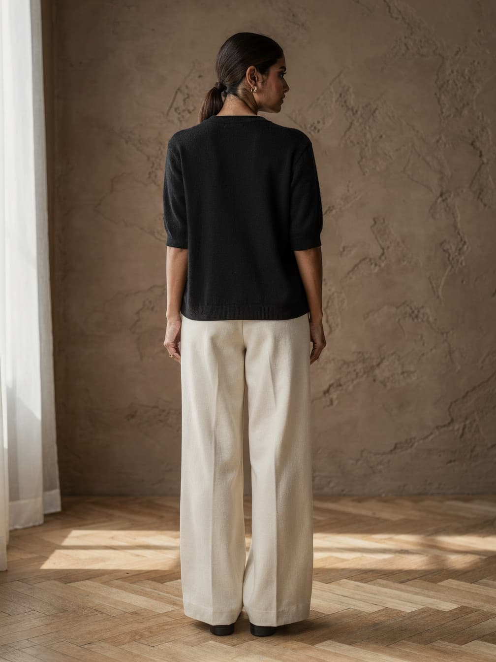 Pull fin Lucie – Noir